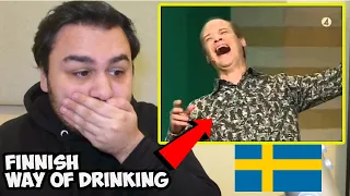 British Reaction To Robert Gustafsson - The Finnish Way of Drinking (Swedish Comedian)