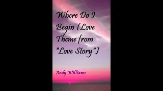 Love Story (Where Do I Begin) Lyric - Andy Williams