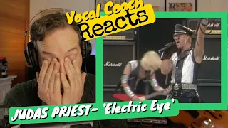 Vocal Coach REACTS - Judas Priest  'Electric Eye' (Official Video)
