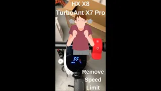 How to remove max speed setting on HX X8 & TurboAnt X7 Pro