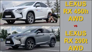 SLIP TEST - AWD FAIL?  Lexus RX 450h vs Lexus RX 200t - hybrid vs petrol - @4x4.tests.on.rollers