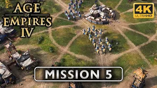 〈4K〉Age of Empires IV The Mongol Empire: Mission 5 - Walkthrough - No Commentary GamePlay