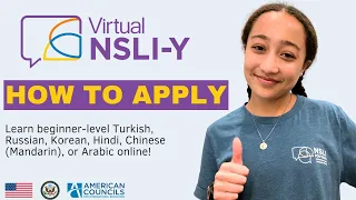 Virtual NSLI-Y Overview & How to Apply: Fall '24 - Winter '25