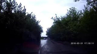 Проволока на дороге в Новолуговое, Новосибирская область