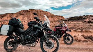 Road trip - Pyrénées&Desert des bardenas🏍️🇨🇵🇪🇦 [benelli trk502x & Triumph tiger 800xc]