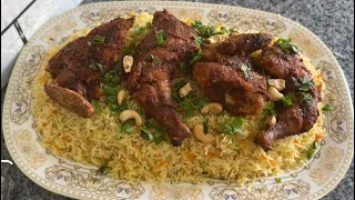 Cooking the MOST Famous Arabian Chicken & Rice Recipe  || #chicken #arabicrecipe #saudiarabiafood