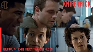 ALIENS Clip - "Knife Trick" (1986) Bill Paxton