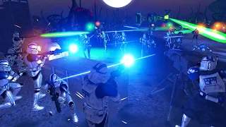 501st Legion Defense of Umbara Clone Base! - Men of War: Star Wars Mod Battle Simulator