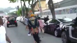 Safaree & Meek Mill fight video! Jumped by 20 people over Nicki Minaj! Near riot!