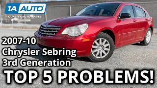 Top 5 Problems 3rd Generation Chrysler Sebring Sedan 2007-10