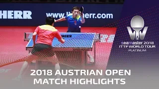 Xu Xin vs Liang Jingkun I 2018 ITTF Austrian Open Highlights (Final)