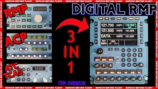 RMP DIGITAL= RMP + ACP + ATC+TCAS CONTROL PANEL ON AIRBUS A320 #airbusa320