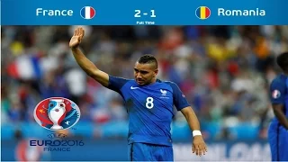 France vs Romania 2-1 All Goals & Highlights | 2016 UEFA Euro France