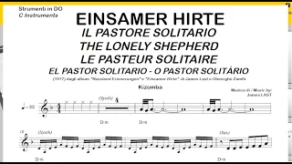 EL PASTOR SOLITARIO (J.Last) kizomba: Pista y Partituras Do Si♭ Mi♭ por Acordeón Saxo