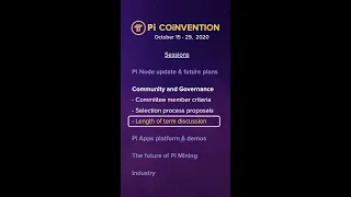 (2.4) Pi Panel on Community & Governance: Length of Term for Committee Members - Pi COiNVENTION 2020