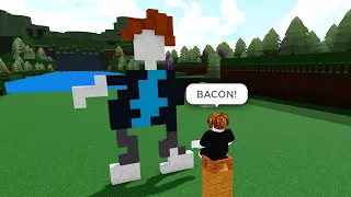 ROBLOX BUILD A BOAT FUNNY MOMENTS (Bacon 🥓)