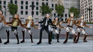 AOT BTS - DYNAMITE [MMD]