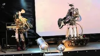 Compressorhead - T.N.T. (AC/DC Cover) (live in Moscow, Russia)