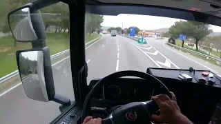 🚛 Scania ~ R450 😍 Italia 🇮🇹 truck driver in Europe 🏞🌄🛣