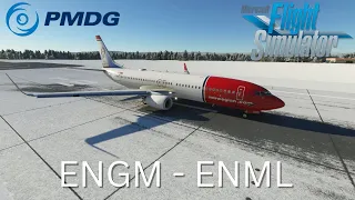 Microsoft Flight Simulator 2020 LIVE | Flying in Beautiful Norway | Oslo - Molde | PMDG 737-800