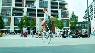 Incredible GIRL Viola Brand Artistic Cycling Tricks!