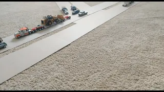 1/64 Semi Truck Crash & Recovery -- DCP _ DiecastMasters _ Firstgear _ Greenlight