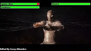 Spider-Man & Sandman vs. Electro with healthbars