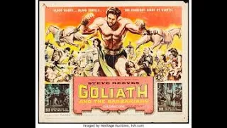 GOLIATH and the BARBARIANS trailers, 1959. STEVE REEVES.
