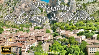MOUSTIERS-SAINTE-MARIE (MOUSTIERS) & VERDON GORGES (Provence) – France 🇫🇷 [4K video]