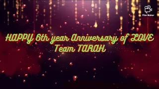 happy 6th anniversary team TARAH