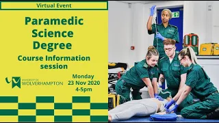 Paramedic Science Degree Course information - University of Wolverhampton