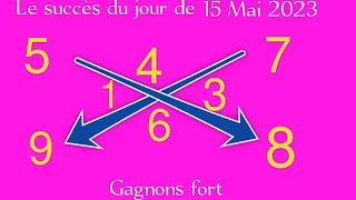 LA CROIX DU JOUR DU 15 MAI 2023 ET LE CALCUL DES PIONS FORT POUR GAGNER AU LOTO, (NY ,Florida)