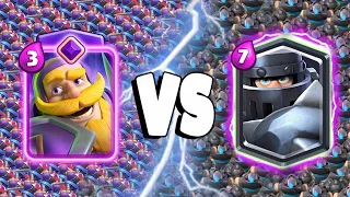 EVOLVED KNIGHT Vs MEGA KNIGHT - Clash Royale Battle