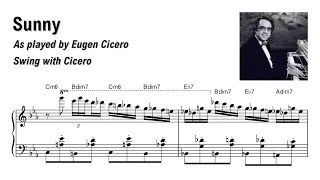Sunny by Eugen Cicero (Swing with Cicero) | transcription