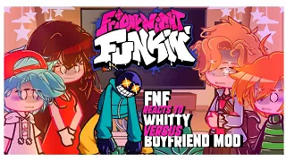 🎤~Friday Night Funkin' REACTS TO Whitty Vs Boyfriend Mod🎤 |[]|FNF|[]|~GCRV~|[]