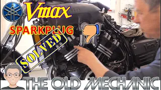 YAMAHA VMAX [1999] SPARK PLUG CHANGE. Problem found and SOLVED👨‍🔧---🏍