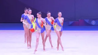 Italy TEAM - 3 Ribbons + 2 Balls, Final FIG World Cup 2023 Athens