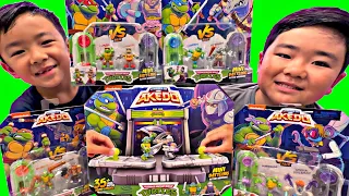 New Akedo Warriors Teenage Mutant Ninja Turtles Vs Pack & TMNT Arena Unboxing & Tournament