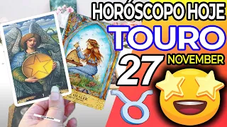 UM MILAGRE ACONTECE NA SUA VIDA 😍 Horoscopo do dia de hoje TOURO 27 novembro 2022♉tarô Touro