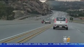 Road Rage Leads To Chain Reaction Crash Near Santa Clarita