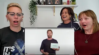 American Couple & New Zealand Friend Reacts: Guessing Scottish Slang with Gerard Butler! Scotland 😍