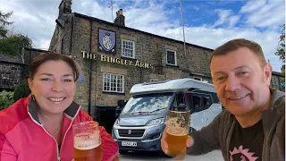 Motorhome pub stopover at The Bingley Arms, Britain's oldest pub. We go ghost hunting!