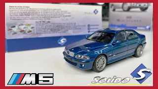 1:43 BMW M5 E39 (Avus Blue) - Solido [Unboxing]