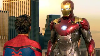 iron man and spider man best scene #avengers #shorts #shortsfeed #ironman #viral #trending