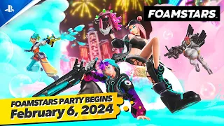 Foamstars - Release Date Announce Trailer | PS5 & PS4 Games