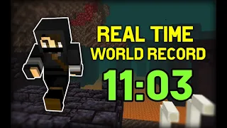 This Minecraft Speedrun almost DESTROYED the World Record [10:53 2nd Place]