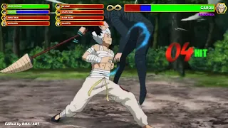 Garou Vs 8 Heroes WITH HEALTHBARS  [REMAKE] | One Punch Man