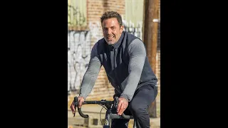 Ben Affleck flashes a big grin while biking on the New Orleans set of erotic thriller Deep