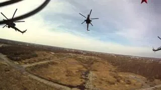 Полет вертолета Ми 28 с камер GoPro