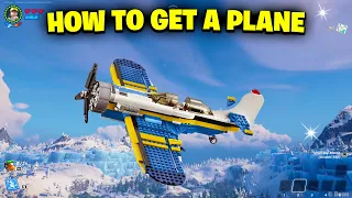 How to Get a PLANE in LEGO Fortnite - How to Make a PLANE in LEGO Fortnite